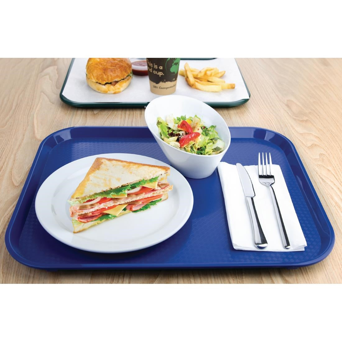 EDLP - Olympia Kristallon Foodservice Tray Blue - 350x450mm