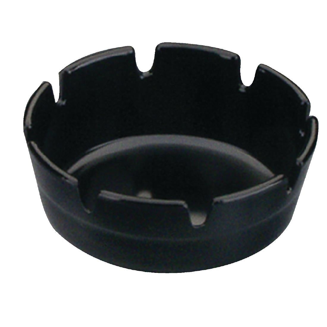 Olympia Ashtray Black - 100mm 4"