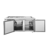Thermaster Two Door Cold Bench Salad Station 4x1/1 GN Pans - PG150FA-XB