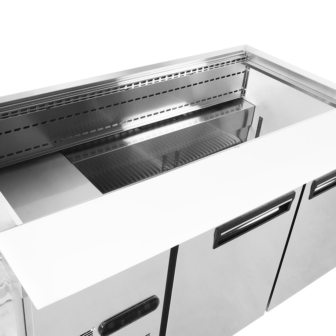 Thermaster Two Door Cold Bench Salad Station 4x1/1 GN Pans - PG150FA-XB