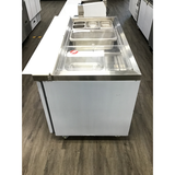 Ex-Showroom: Thermaster Two Door Cold Bench Salad Station 4x1/1 GN Pans - PG150FA-XB-VIC1060