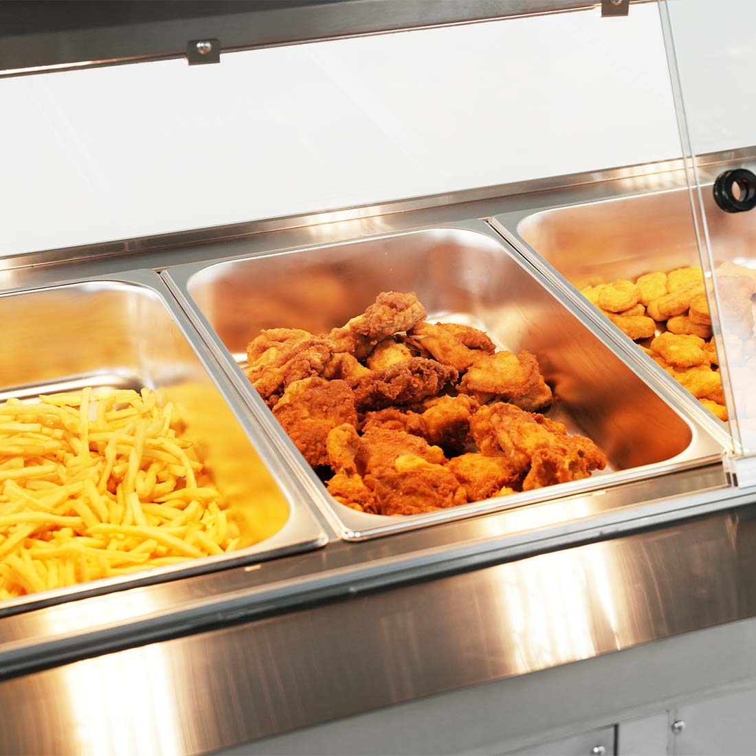 Thermaster Wet and Dry Bain Marie Display 4x1/1 GN Pans - PG150FE-XG