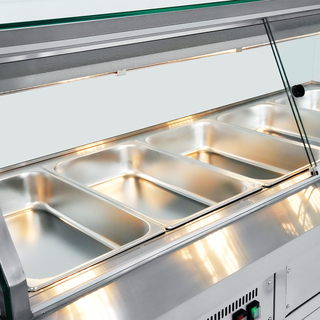Thermaster Wet and Dry Bain Marie Display 4x1/1 GN Pans - PG150FE-XG