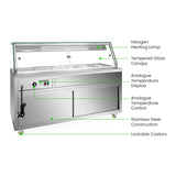 Thermaster Wet and Dry Bain Marie Display 5x1/1 GN Pans - PG180FE-XG
