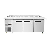 Thermaster Three Door Cold Bench Salad Station 6x1/1 GN Pans PG210FA-XB