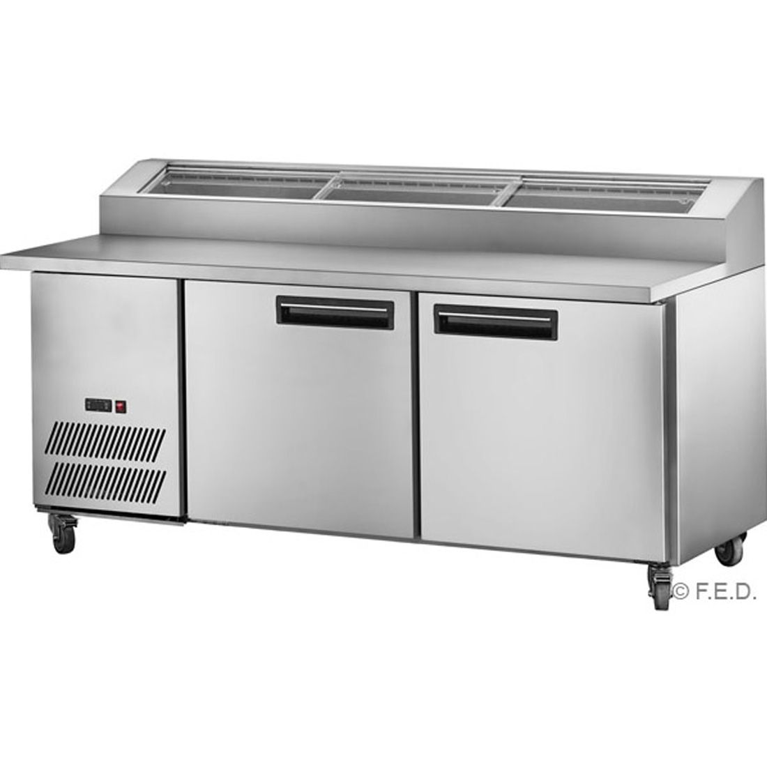 Ex-Showroom: Thermaster two door DELUXE Pizza Prep Bench - PPB/15-VIC1061