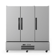 HQS3SSHC Quartz Star - Three Door Stainless Steel Upright Storage Refrigerator