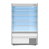 M125MTWCN Gem Multideck - white open deck fridge with night blind