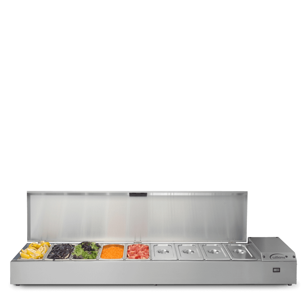 TW18 Thermowell - Nine Pan Counter Top Refrigerated Well