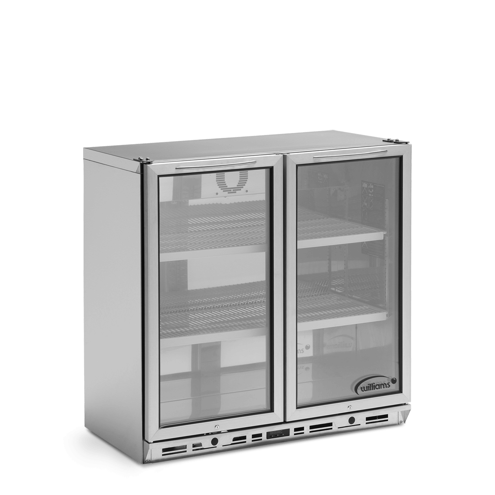 BC2SS-80 Bottle Cooler - Two Door Stainless Steel Bottle Cooler 800mm High