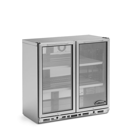 BC2SS-80 Bottle Cooler - Two Door Stainless Steel Bottle Cooler 800mm High