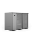 HC2RGS Cameo - Two Door Stainless Steel Remote Back Bar Counter Display Refrigerator