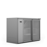 HC2RGS Cameo - Two Door Stainless Steel Remote Back Bar Counter Display Refrigerator