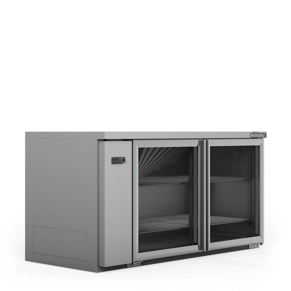 HB2RGS Boronia - Two Door Stainless Steel Remote Back Bar Counter Display Refrigerator