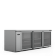 HB3RGS Boronia - Three Door Stainless Steel Remote Back Bar Counter Display Refrigerator