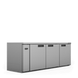 HB3RSB Boronia - Three Door Black Colorbond Remote Back Bar Counter Display Refrigerator