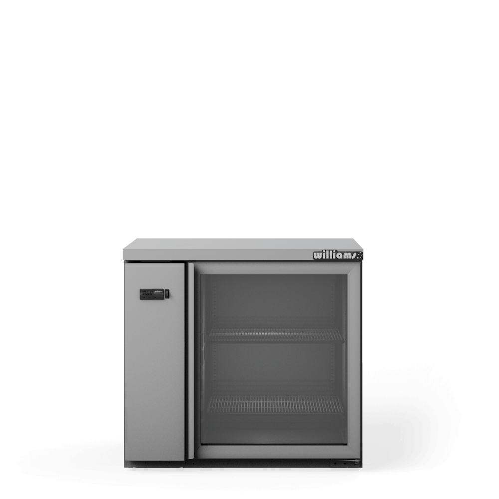 HB1RGS Boronia - One Door Stainless Steel Remote Back Bar Counter Display Refrigerator