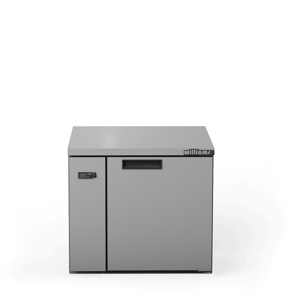 HB1RSS Boronia - One Door Stainless Steel Remote Back Bar Counter Display Refrigerator