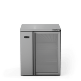 HC1RGS Cameo - One Door Stainless Steel Remote Back Bar Counter Display Refrigerator