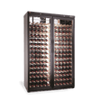 BC200W-DR Wine Cabinet - Two Door Black Upright Wine Display Refrigerator