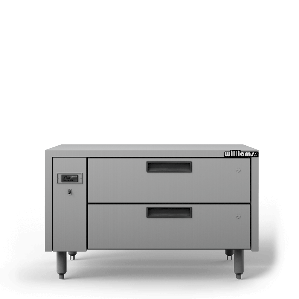 JL2R Jarrah - Two Drawer Remote Lowline Refigerator