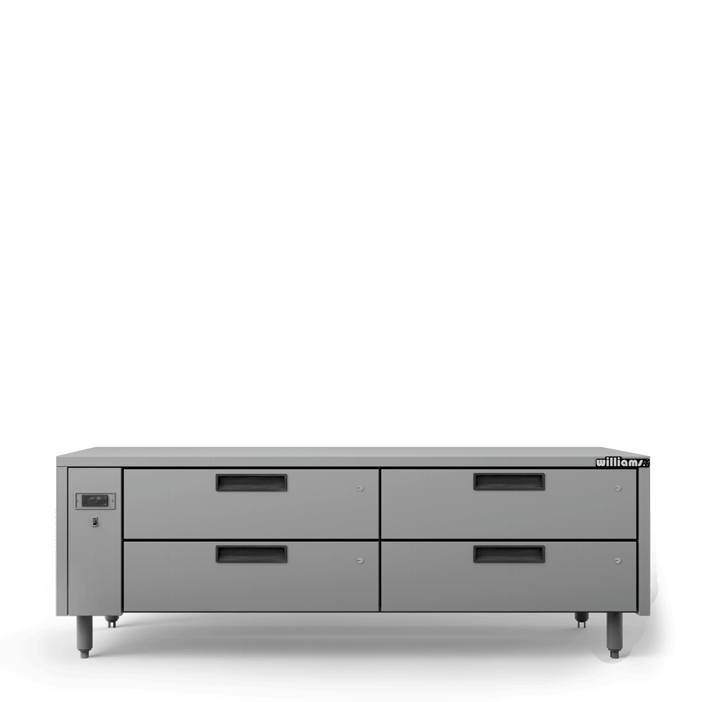 JL4R Jarrah - Four Drawer Remote Lowline Refigerator