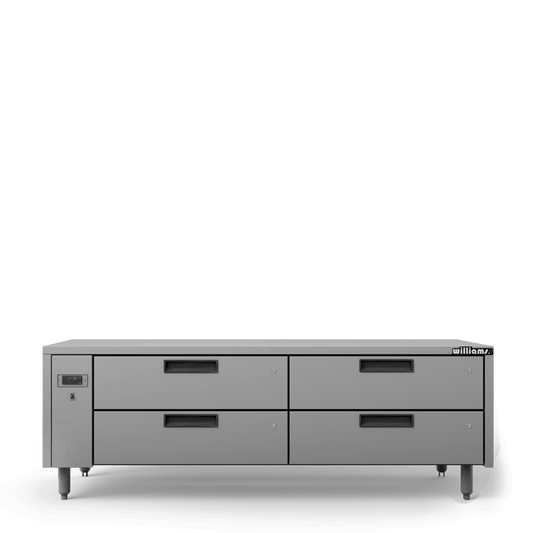 JL4R Jarrah - Four Drawer Remote Lowline Refigerator