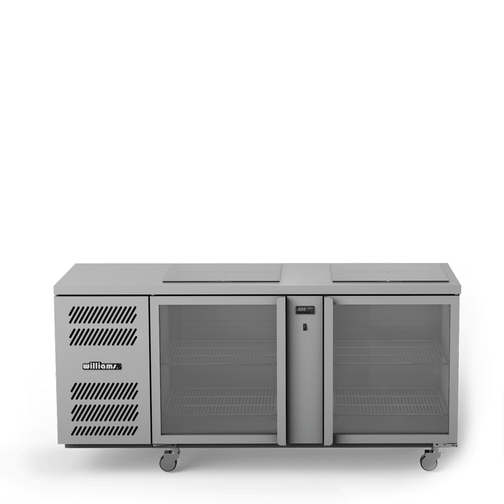 GC2UGDSL Glass Chiller - Two Door Spring Loaded Glass Chiller