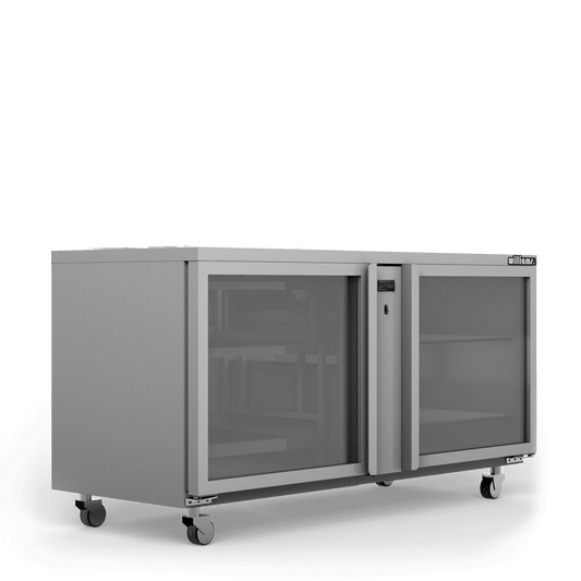 GC2RGD Glass Chiller - Two Door Remote Glass Chiller With Two Shelves