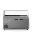 HSP5UBA-000-N Banksia - Three Door White Colorbond  Prep Counter Refrigerator With Flat Blown Air Well - Without Canopy