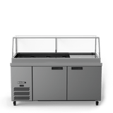 HSP5UBA Banksia - Three Door White Colorbond  Prep Counter Refrigerator With Flat Blown Air Well