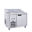 HJ1PCBASS Jade Pizza - One Door Stainless Steel Pizza Prep Counter Refrigerator With Blown Air Well