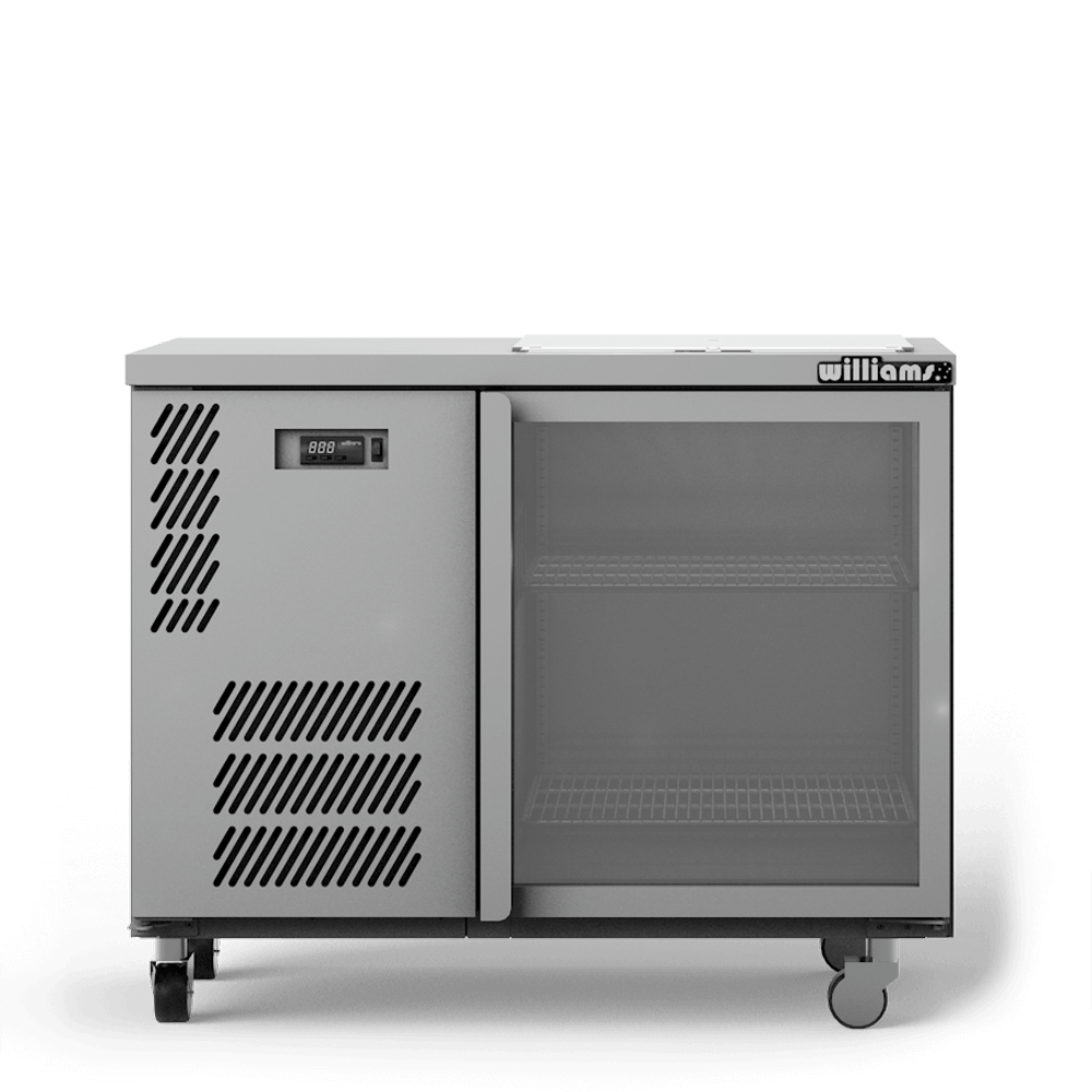 GC15UGDSL Glass Chiller - One Door Spring Loaded Glass Chiller - 500 x 500 baskets