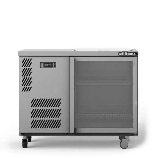 GC15UGDSL Glass Chiller - One Door Spring Loaded Glass Chiller - 500 x 500 baskets