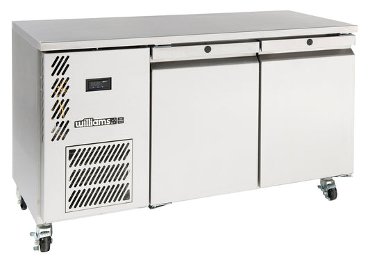 HO2USSHC Opal - Two Door Stainless Steel Under Counter Storage Refrigerator