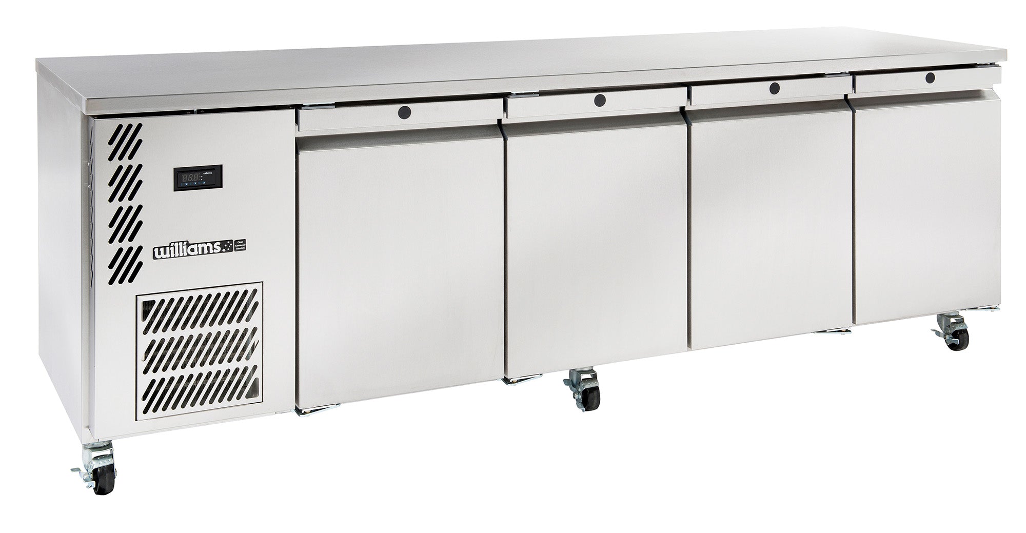 HO4USSHC Opal - Four Door Stainless Steel Under Counter Refrigerator
