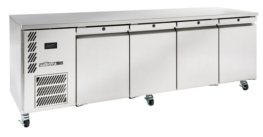 HO4USSHC Opal - Four Door Stainless Steel Under Counter Refrigerator