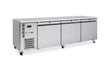 HE3USS Emerald - Three Door Stainless Steel Under Counter Refrigerator