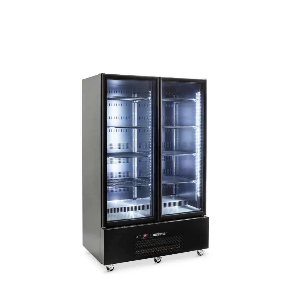 HQS2GBHC Quartz Star - Two Door White Colorbond Upright Display Refrigerator