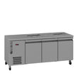 HO3USSBA Opal - Three Door Stainless Steel Under Counter Refrigerator With Blown Air Well