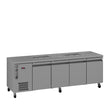 HO4USSBA Opal - Four Door Stainless Steel Under Counter Refrigerator With Blown Air Well