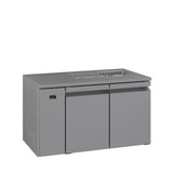 HO2RSSBA Opal - Two Door Stainless Steel Remote Under Counter Refrigerator With Blown Air Well