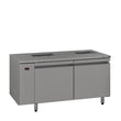 HE2RSSBA Emerald - Two Door Stainless Steel Remote Under Counter Refrigerator With Blown Air Well