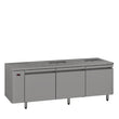 HE3RSSBA Emerald - Three Door Stainless Steel Remote Under Counter Refrigerator With Blown Air Well