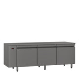 LE3RSS Emerald - Three Door Stainless Steel Remote Under Counter Freezer