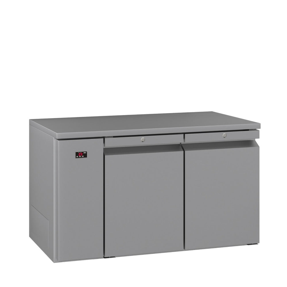 LO2RSS Opal - Two Door Stainless Steel Remote Under Counter Storage Freezer