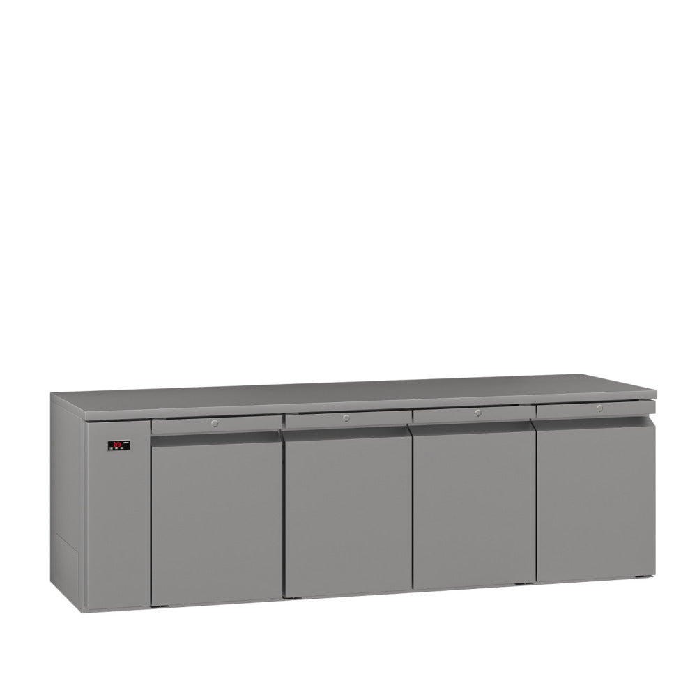 LO4RSS Opal - Four Door Stainless Steel Remote Under Counter Freezer
