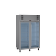 HP2GS Pearl - Two Door Stainless Steel Upright Display Refrigerator