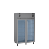 LP2GS Pearl - Two Door Stainless Steel Upright Display Freezer