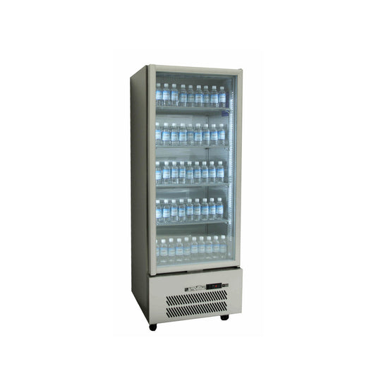 HQS1GSHC Quartz Star - One Door Stainless Steel Upright Display Refrigerator